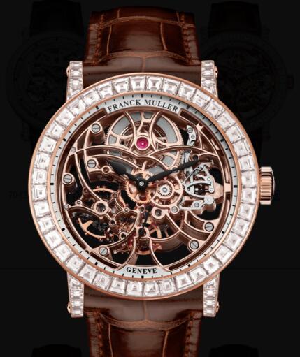 Franck Muller Round Men Skeleton Replica Watch for Sale Cheap Price 7042 B S6 SQT BAG 5N